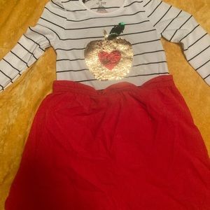Girls 7/8 top and skirt